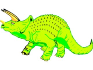 Sticker Custom Preview Image #022660 Animals Dinosaurs Triceratops02