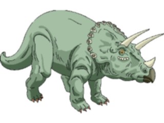 Sticker Custom Preview Image #022662 Animals Dinosaurs Triceratops04