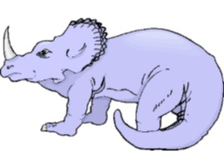 Sticker Custom Preview Image #022669 Animals Dinosaurs Triceratops Baby