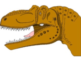 Sticker Custom Preview Image #022673 Animals Dinosaurs Tyrann Rex Head