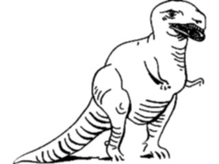 Sticker Custom Preview Image #022674 Animals Dinosaurs Tyrann Rex Outline