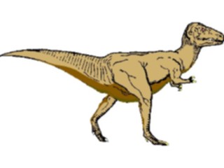 Sticker Custom Preview Image #022677 Animals Dinosaurs Tyrann Rex Walking