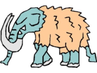 Sticker Custom Preview Image #022695 Animals Dinosaurs Wooly Mammoth1