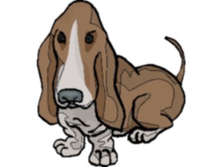 Sticker Custom Preview Image #022702 Animals Domesticated Basset Hound4