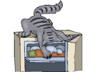 Sticker Custom Preview Image #022839 Animals Domesticated Catin Refrigerator