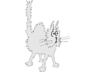 Sticker Custom Preview Image #022849 Animals Domesticated Cat Scared