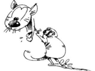 Sticker Custom Preview Image #022850 Animals Domesticated Cat Screaming