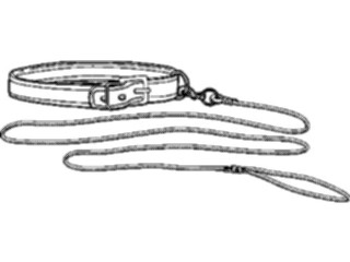 Sticker Custom Preview Image #022875 Animals Domesticated Collar Leash