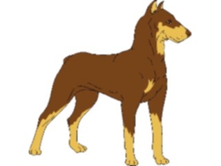 Sticker Custom Preview Image #022892 Animals Domesticated Doberman1