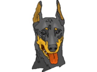 Sticker Custom Preview Image #022894 Animals Domesticated Doberman3