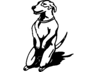 Sticker Custom Preview Image #023059 Animals Domesticated Dog Begging