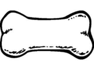 Sticker Custom Preview Image #023061 Animals Domesticated Dog Bone Frame