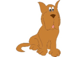 Sticker Custom Preview Image #023063 Animals Domesticated Dog Brown