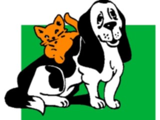 Sticker Custom Preview Image #023065 Animals Domesticated Dog Cat2