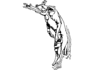 Sticker Custom Preview Image #023066 Animals Domesticated Dog Catching Toy