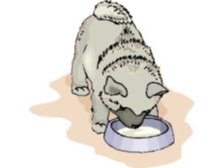 Sticker Custom Preview Image #023074 Animals Domesticated Dog Drinking2