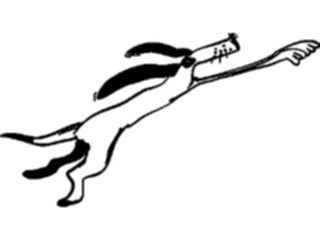 Sticker Custom Preview Image #023108 Animals Domesticated Dog Leaping1