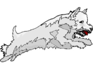 Sticker Custom Preview Image #023110 Animals Domesticated Dog Leaping3