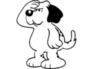 Sticker Custom Preview Image #023112 Animals Domesticated Dog Looking