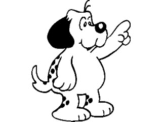 Sticker Custom Preview Image #023116 Animals Domesticated Dog Pointing1