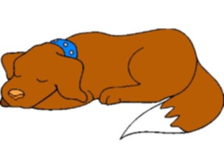 Sticker Custom Preview Image #023126 Animals Domesticated Dog Sleeping1