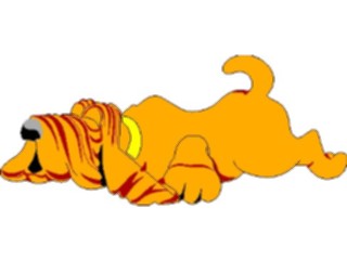 Sticker Custom Preview Image #023127 Animals Domesticated Dog Sleeping2