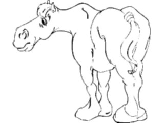 Sticker Custom Preview Image #023161 Animals Domesticated Horse05