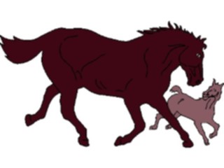 Sticker Custom Preview Image #023222 Animals Domesticated Horse Colt3