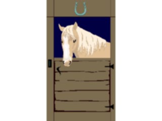 Sticker Custom Preview Image #023235 Animals Domesticated Horsein Stall