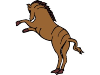 Sticker Custom Preview Image #023237 Animals Domesticated Horse Leaping