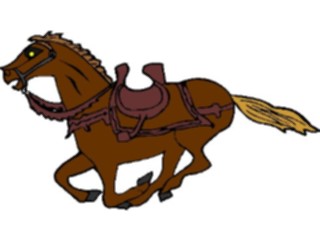 Sticker Custom Preview Image #023241 Animals Domesticated Horse Running1