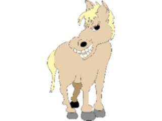Sticker Custom Preview Image #023244 Animals Domesticated Horse Smiling