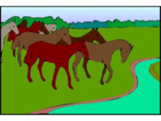 Sticker Custom Preview Image #023246 Animals Domesticated Horses1