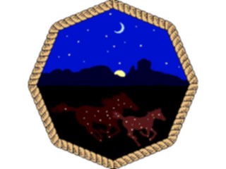 Sticker Custom Preview Image #023250 Animals Domesticated Horsesat Night