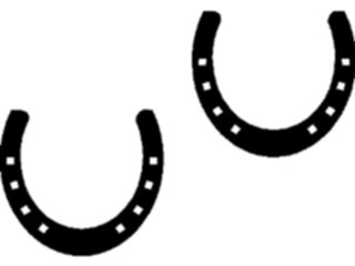 Sticker Custom Preview Image #023254 Animals Domesticated Horseshoes