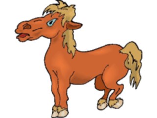 Sticker Custom Preview Image #023274 Animals Domesticated Pony1