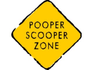 Sticker Custom Preview Image #023280 Animals Domesticated Pooper Scooper Zone