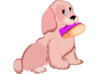 Sticker Custom Preview Image #023294 Animals Domesticated Puppywith Shoe