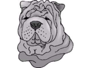 Sticker Custom Preview Image #023303 Animals Domesticated Shar Pei2