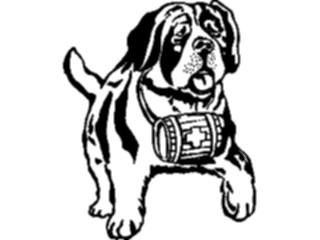Sticker Custom Preview Image #023313 Animals Domesticated St Bernard2