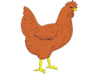 Sticker Custom Preview Image #023360 Animals Farm Animals Chicken03