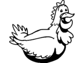 Sticker Custom Preview Image #023365 Animals Farm Animals Chicken08