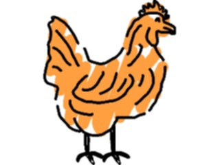 Sticker Custom Preview Image #023379 Animals Farm Animals Chicken22