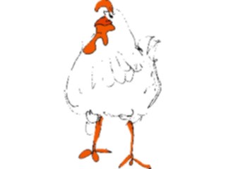 Sticker Custom Preview Image #023385 Animals Farm Animals Chicken Sketch