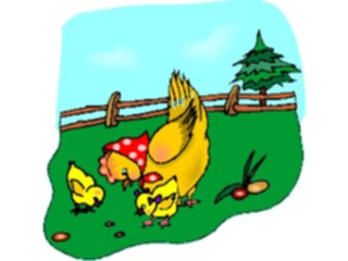 Sticker Custom Preview Image #023386 Animals Farm Animals Chickens