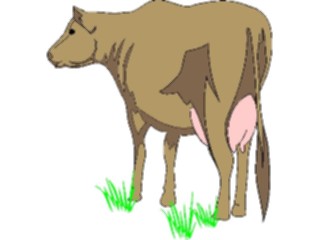 Sticker Custom Preview Image #023395 Animals Farm Animals Cow03