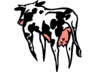 Sticker Custom Preview Image #023409 Animals Farm Animals Cow17