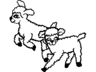 Sticker Custom Preview Image #023462 Animals Farm Animals Lambs1