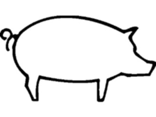 Sticker Custom Preview Image #023466 Animals Farm Animals Pig02