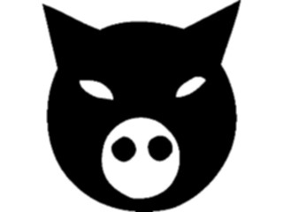 Sticker Custom Preview Image #023467 Animals Farm Animals Pig03